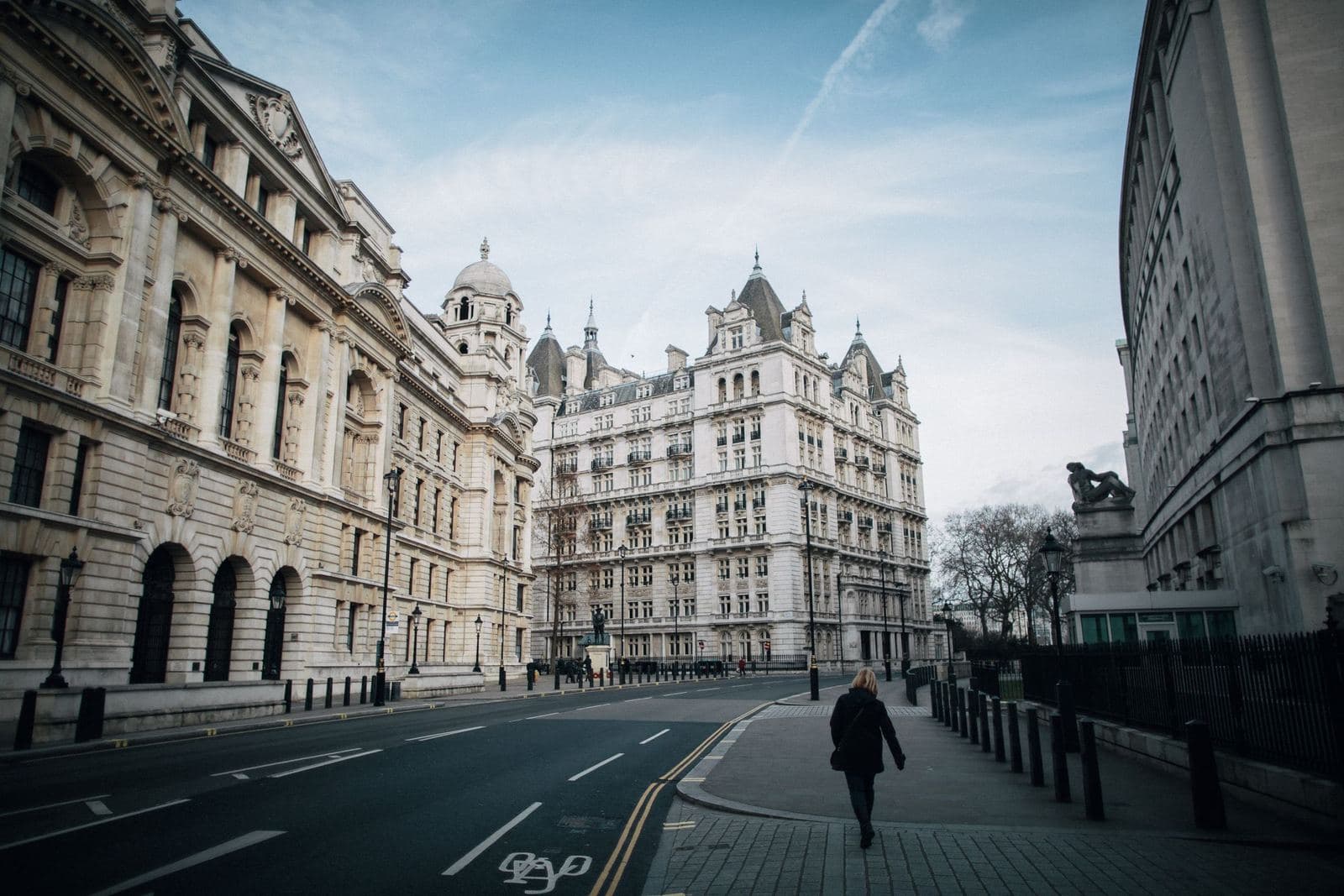 La calle Whitehall, cerca de las Churchill War Rooms