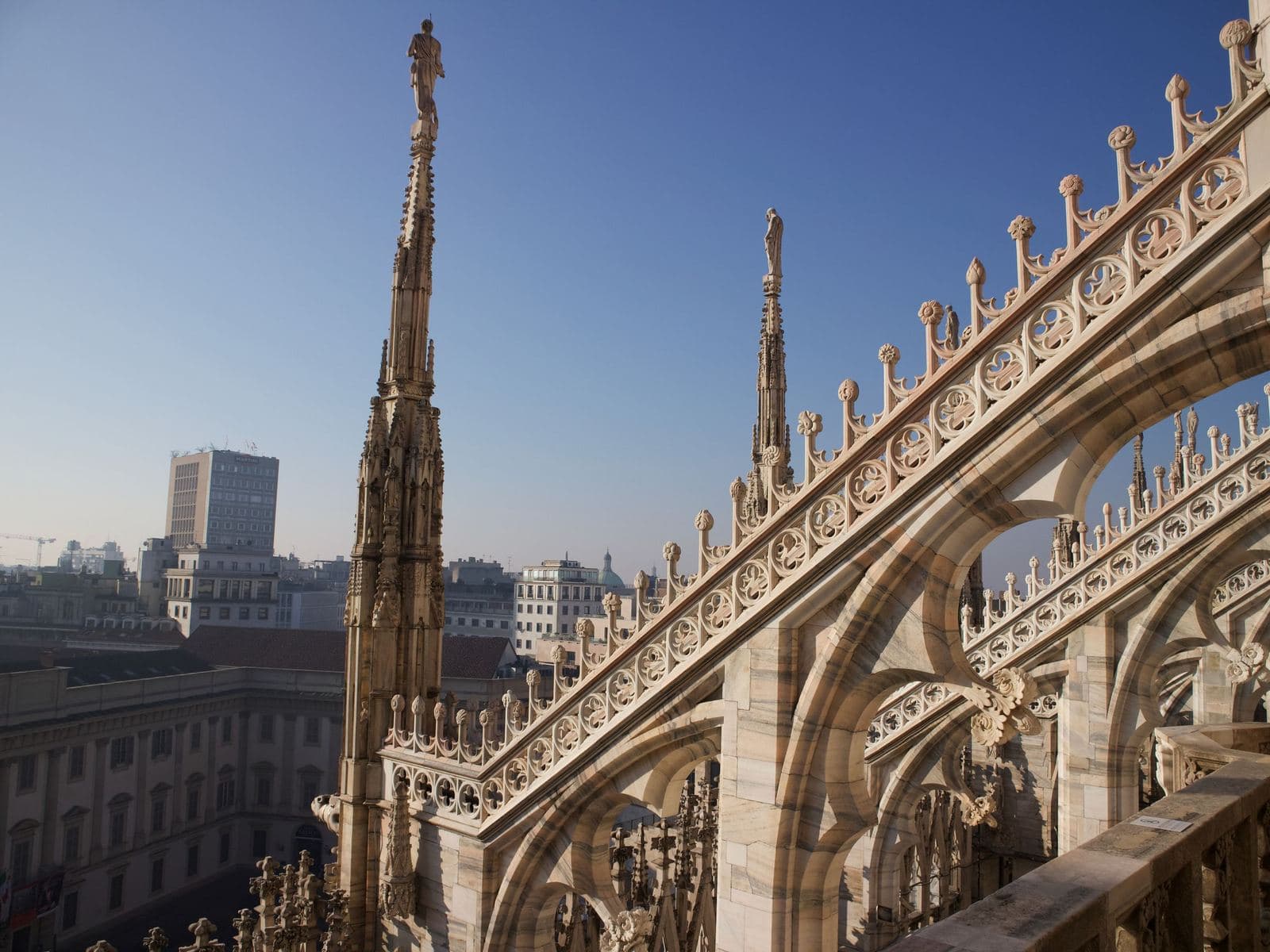 Gothic spires of Milan Cathedral
