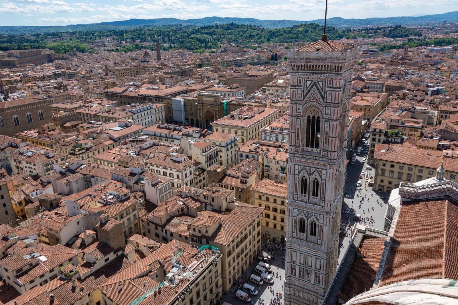 Giotto's Bell Tower above the Florence rooftops