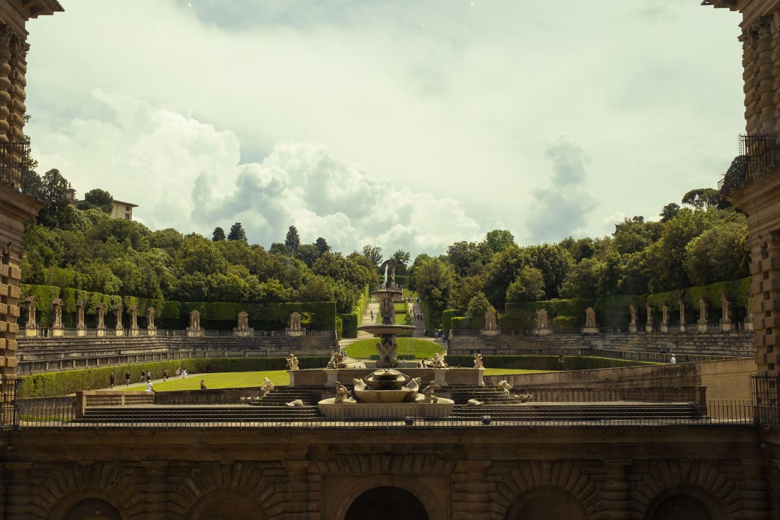 Boboli Gardens seen from Palazzo Pitti