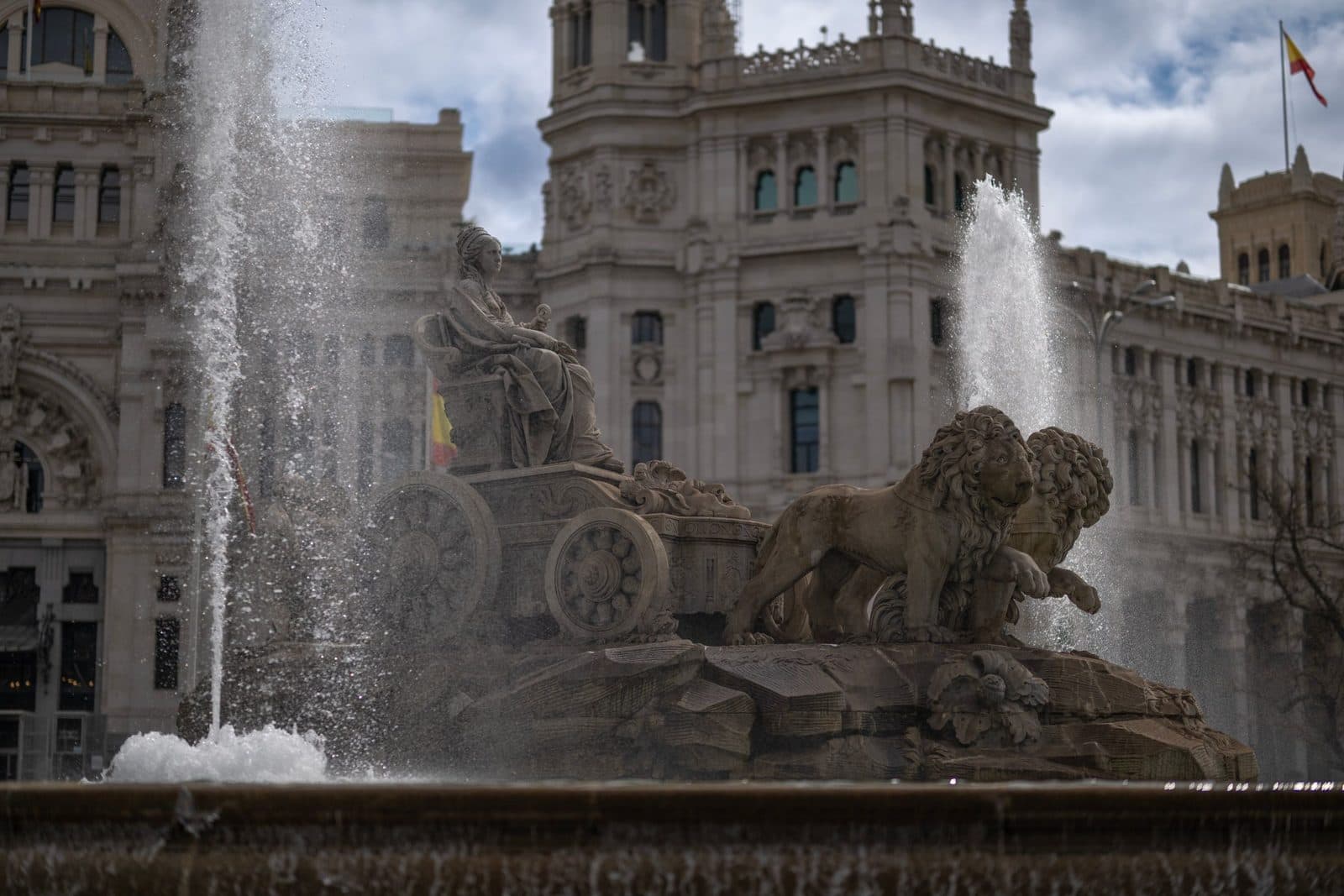 Cibeles Fountain in front of the Cybele Palace