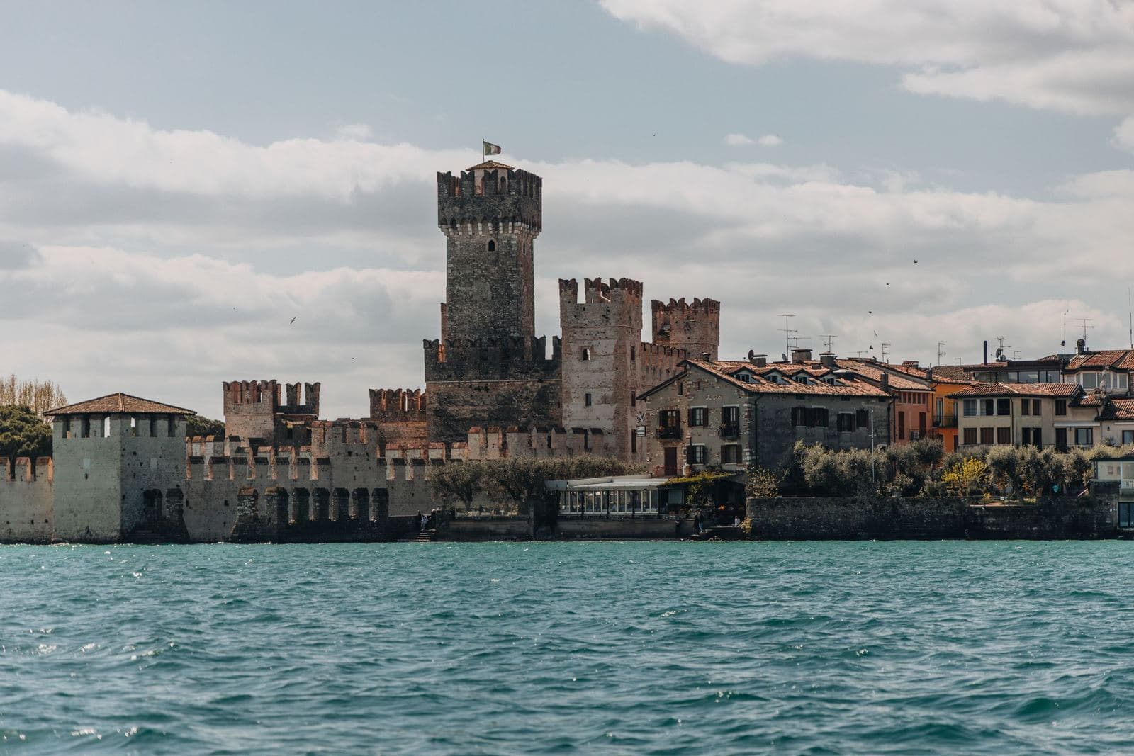 Scaliger Castle on the shore of Lake Garda in Sirmione
