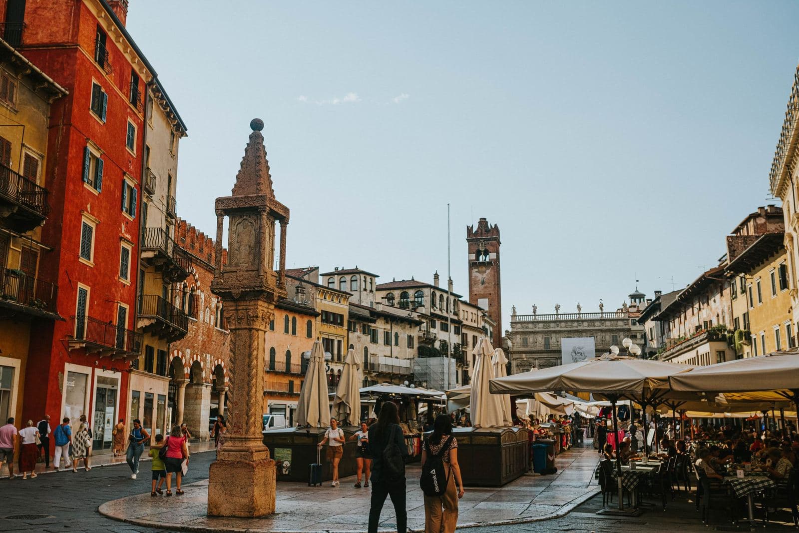 Piazza delle Erbe in Verona's old town