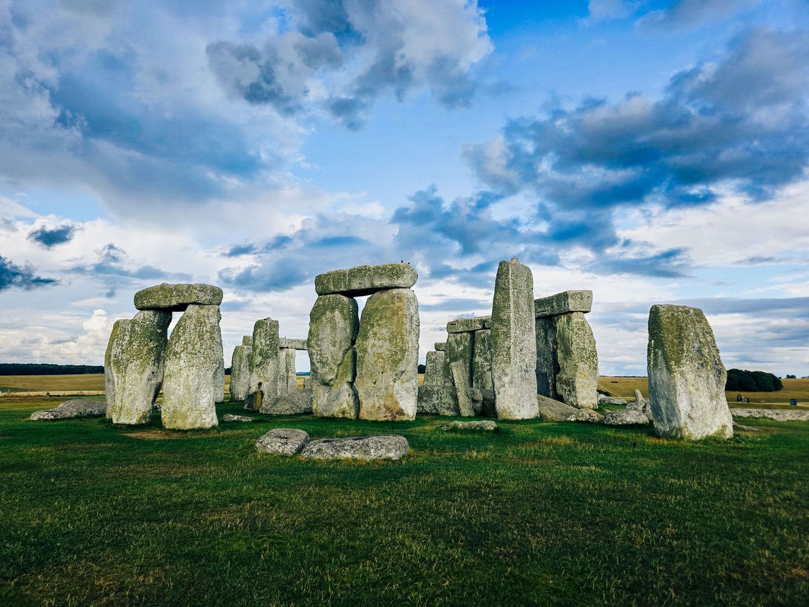 Stonehenge on Salisbury Plain under a big sky