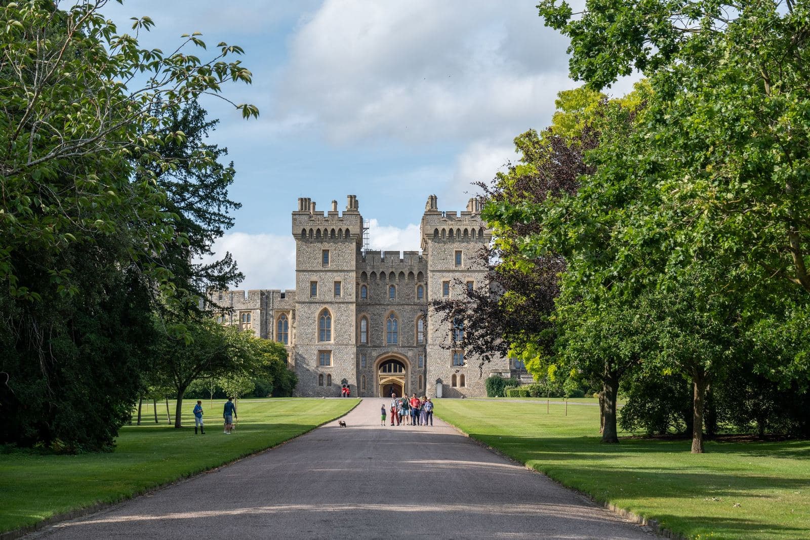 Le Long Walk menant au château de Windsor