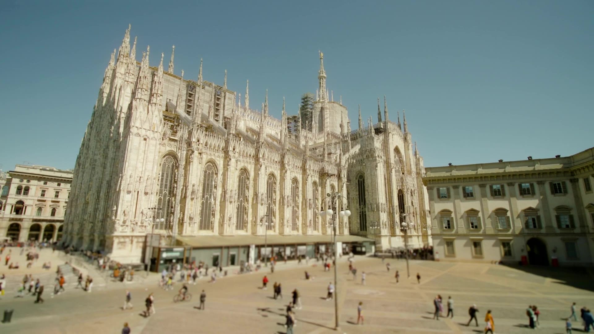 Milan Cathedral and the Piazza del Duomo on a sunny afternoon
